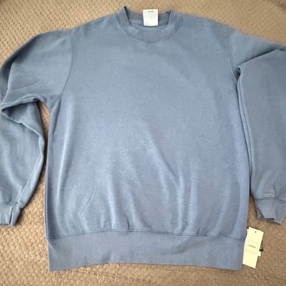 Denim Crewneck Sweatshirt by Relaxx